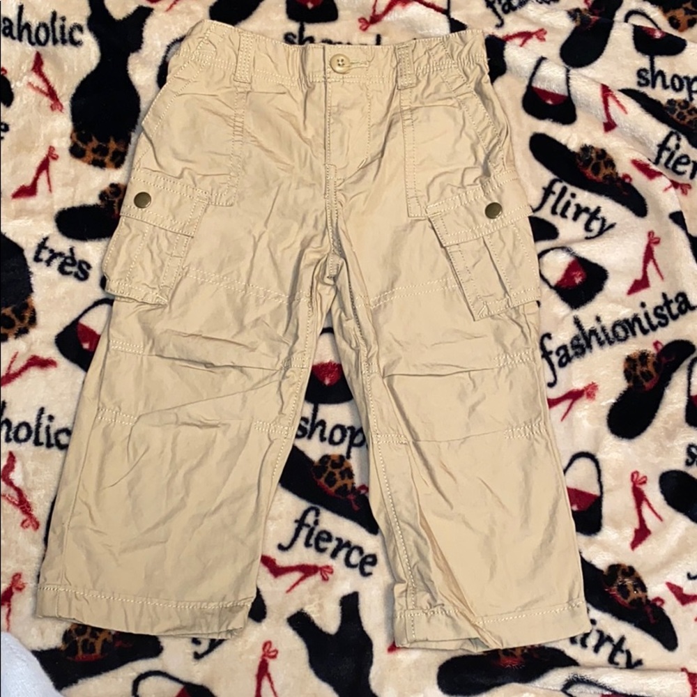 Boys Polo lightweight cargo khaki pants
